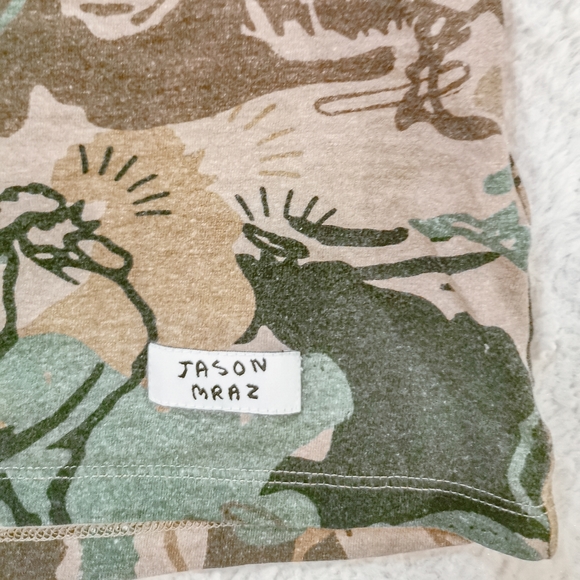Official Concert Merch - Jason Mraz Camouflage Rooster T-shirt -  Size Small - Picture 3 of 5